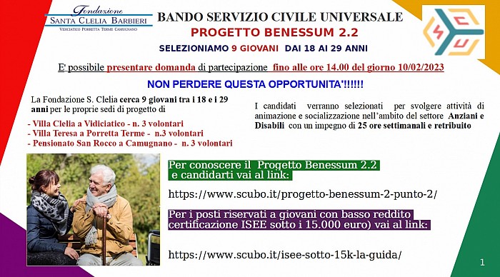 servizio civile 2023